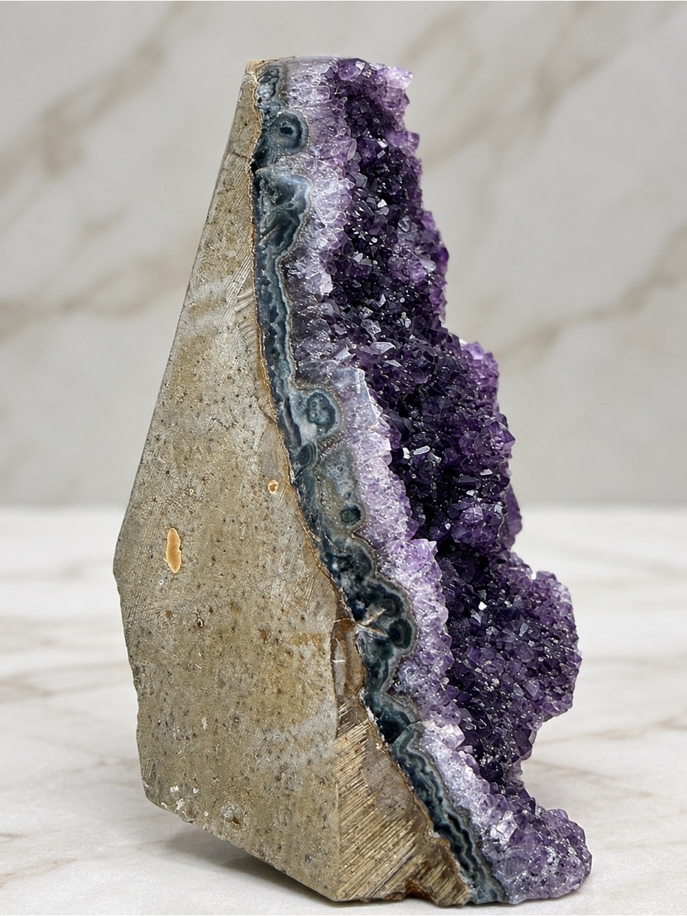Natural Uruguay Amethyst Geode Cluster| Large Healing Stone - Picture 2 of 6